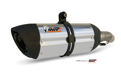 Escape homologado Mivv Suono en Acero inox. para Kawasaki Z 1000 / R 07-09