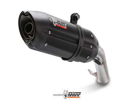 Escape homologado Mivv Suono en Acero negro para Kawasaki ZX-6R / 636 09-16