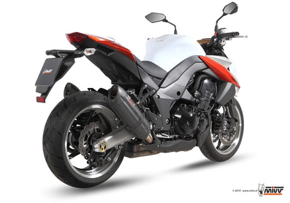 Escape homologado Mivv Suono en Acero negro para Kawasaki Z 1000 / R 10-13