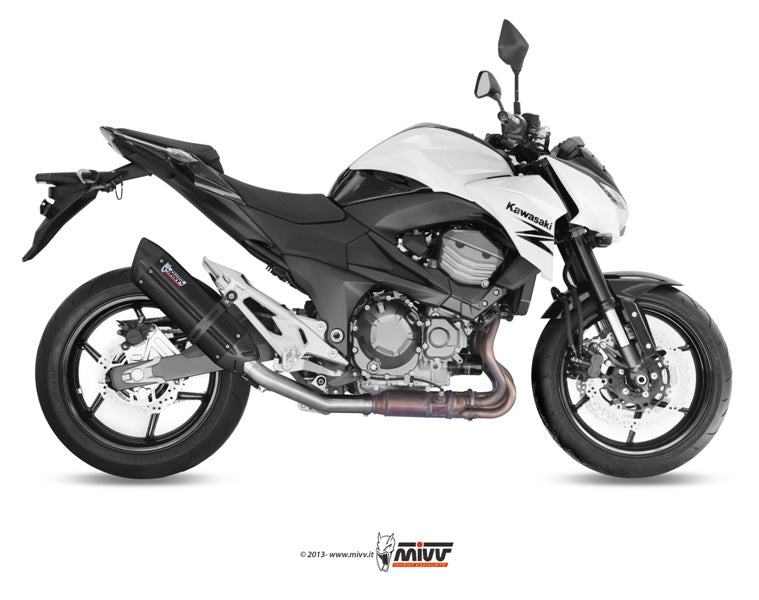Escape homologado Mivv SUONO en Acero negro para KAWASAKI Z 800 E 13-16