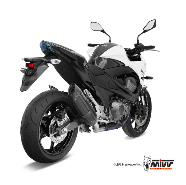 Escape homologado Mivv SUONO en Acero negro para KAWASAKI Z 800 E 13-16