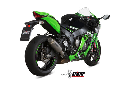 Escape homologado Mivv GP PRO en Titanio para Kawasaki ZX-10 R / RR 16-24