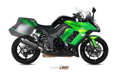 Escape homologado Mivv Suono en Acero negro para Kawasaki Z 1000 SX 14-19 | Ninja 1000 SX 14-19