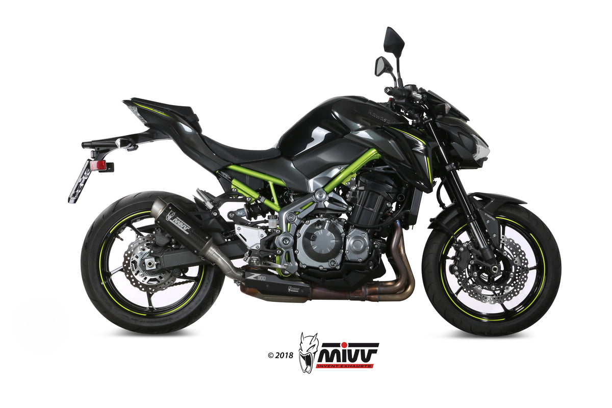 Escape homologado Mivv GP PRO en Carbono para Kawasaki Z 900 full 17-19 / A2 17-26