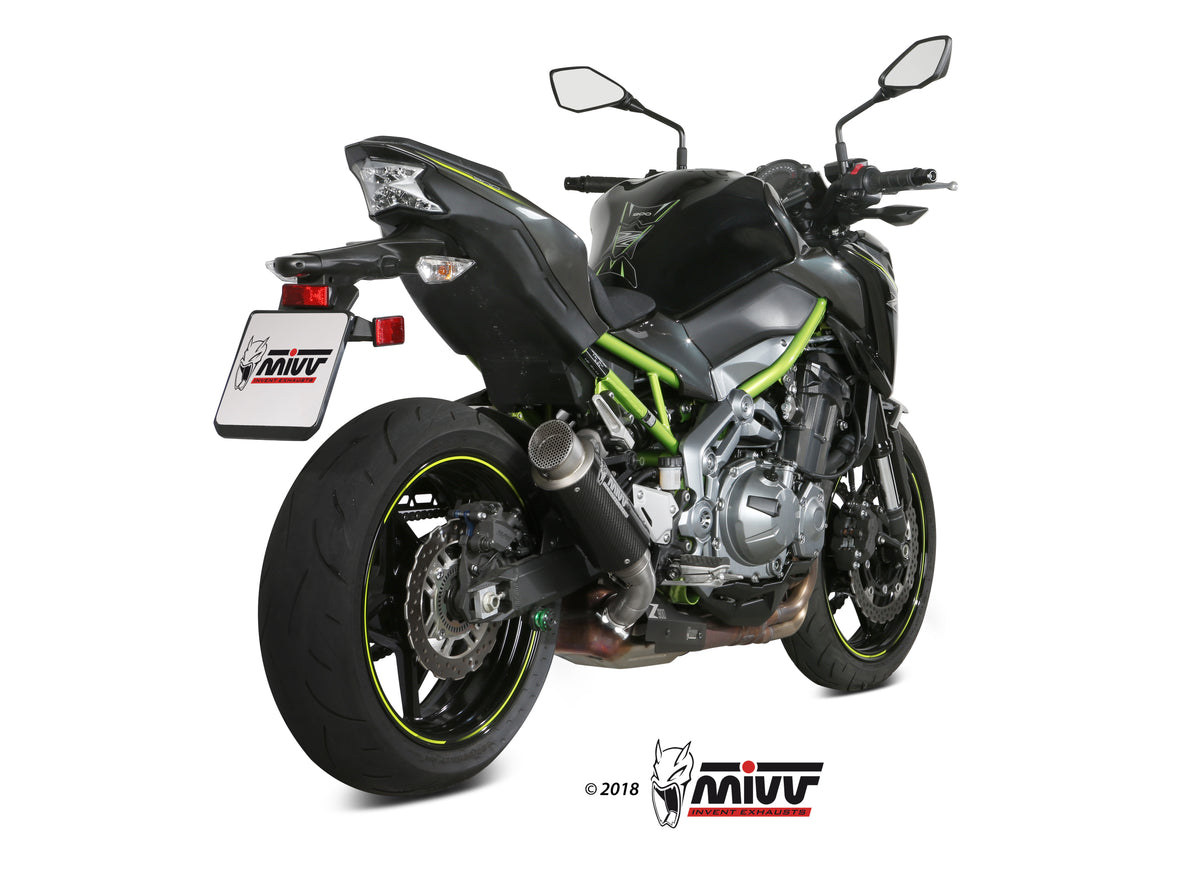 Escape homologado Mivv GP PRO en Carbono para Kawasaki Z 900 full 17-19 / A2 17-26