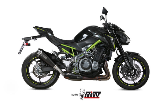 Escape homologado Mivv DELTA RACE en Acero negro para KAWASAKI Z 900 A2 17-25