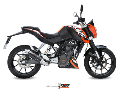 Escape completo homologado Mivv GP en Acero negro para KTM Duke 125 11-16 - vista 2