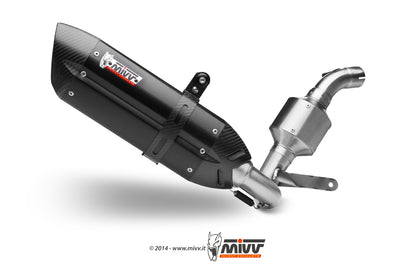Escape completo homologado Mivv Suono en Acero negro para KTM Duke 390 13-16