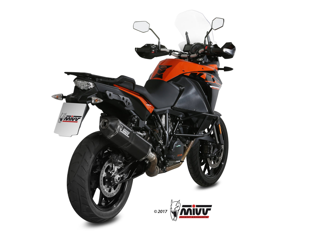 Escape homologado Mivv Speed Edge en Acero negro para KTM 1190 Adventure 13-16 | 1050 Adventure 15-16 | 1290 Super Adventure / R / S 15-20 | 1090 Adventure 17-19