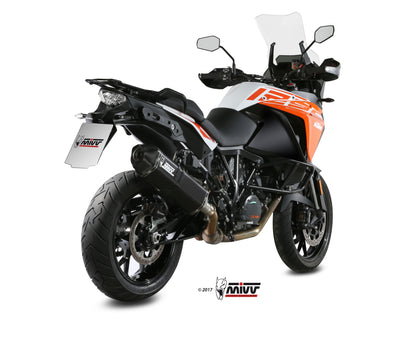 Escape homologado Mivv Speed Edge en Acero negro para KTM 1190 Adventure 13-16 | 1050 Adventure 15-16 | 1290 Super Adventure / R / S 15-20 | 1090 Adventure 17-19