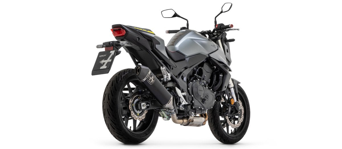 Escape Arrow Veloce No homologado en Aluminio Negro para HONDA CB 750 HORNET 2023