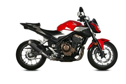 Escape aprovado pela Mivv GP PRO em aço preto para HONDA CB 500 F 19-24 