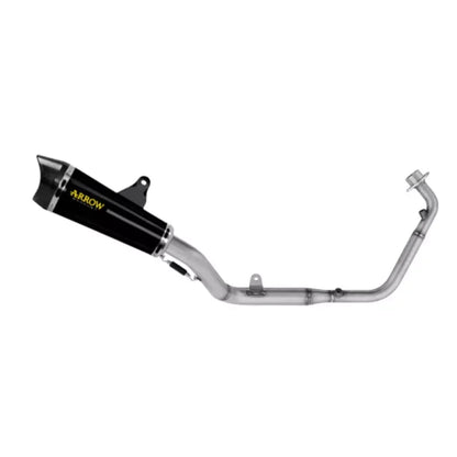 ARROW X-Kone full exhaust not approved in black aluminum with stainless steel collectors for HONDA CB 125 R NEO SPORTS CAFÉ 24-25 