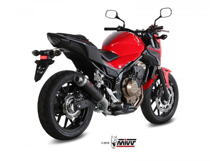 Escape de carbono aprovado pela Mivv GP para Honda CB 500 F 16-18 