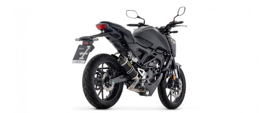 Escape completo ARROW Thunder homologado en aluminio negro con colectores en acero inoxidable para HONDA CB 125 R NEO SPORTS CAFÉ 24-25
