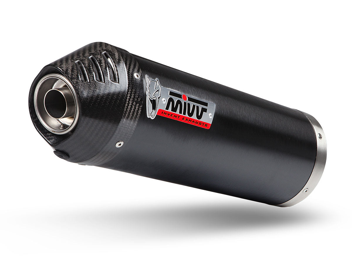 Escape completo homologado Mivv OVAL en Acero negro para Kymco AK 550 17-20