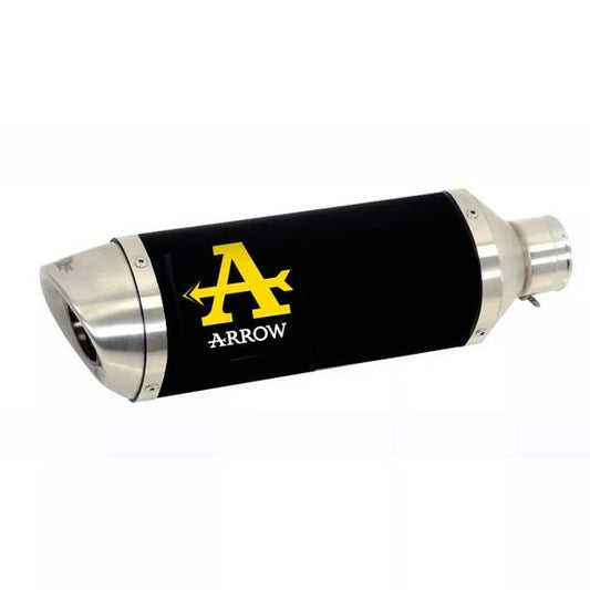 Escape ARROW Race-Tech homologado en aluminio negro para HONDA CB 500 F 13-18 | CBR 500 R 13-18