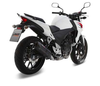 Escape aprovado pela Mivv SUONO em aço preto para HONDA CBR 500 R 13-15 | CB 500 F 13-15 | CB 500 X 13-15 