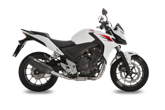 Escape homologado Mivv SUONO en Acero negro para HONDA CBR 500 R 13-15 | CB 500 F 13-15 | CB 500 X 13-15