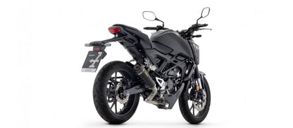 ARROW X-Kone full exhaust approved in black aluminum with stainless steel collectors for HONDA CB 125 R NEO SPORTS CAFÉ 24-25 
