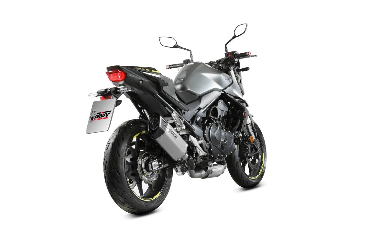 Mivv SR-1 approved stainless steel exhaust for the Honda CB 750 Hornet 23-25 