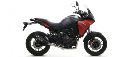 ARROW X-Kone approved exhaust in black nichrome for YAMAHA MT 07 14-20 | TRACER 7 / 700 / GT 16-24 | MT 07 TRACER 14-20 
