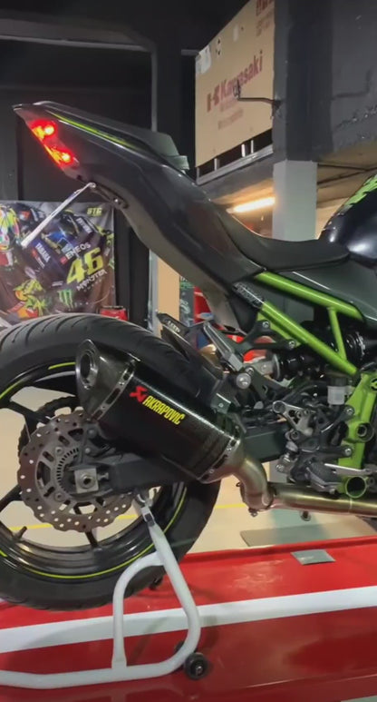 Línea Completa Artesanal Kawasaki Z900E A2 (2017-2026) Acero Inoxidable