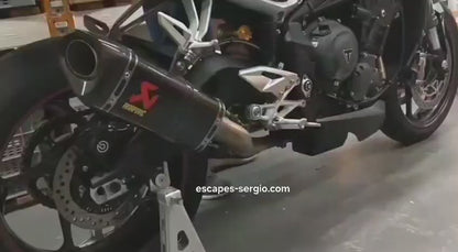 Linha Completa Artesanal Triumph Street Triple 765 (2022-2026) Aço Inoxidável