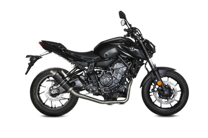Mivv GP approved full exhaust in black steel for YAMAHA MT 07 14-24