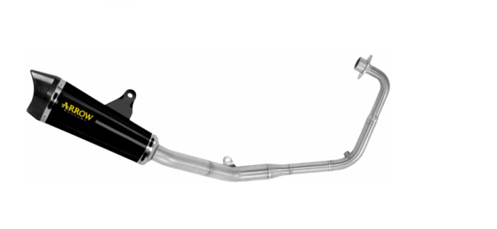 Escape completo ARROW X-Kone homologado en acero inoxidable Dark con colectores en acero inoxidable para HONDA CB 125 R NEO SPORTS CAFÉ 21-24