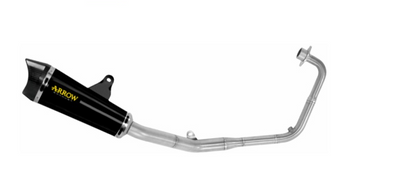 ARROW X-Kone full exhaust approved in Dark stainless steel with stainless steel collectors for HONDA CB 125 R NEO SPORTS CAFÉ 21-24