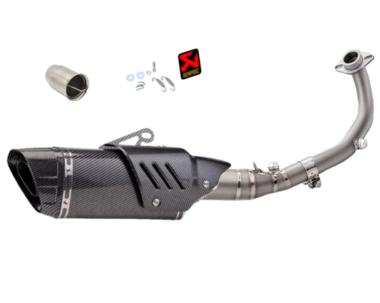 Linha completa Yamaha Xmax 300 artesanal (2017-2026) em titânio