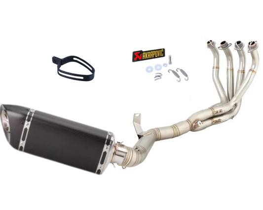 Línea Completa Artesanal Kawasaki Z900E A2 (2017-2025) Acero Inoxidable