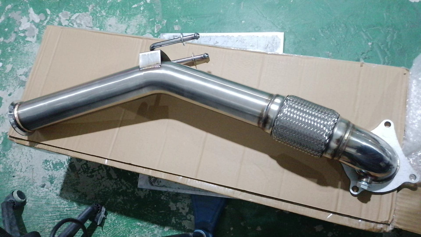 Downpipe Artesanal 3" Audi A3 8P / TT 8J / Golf 5 / 6 GTI TFSI Acero Inoxidable
