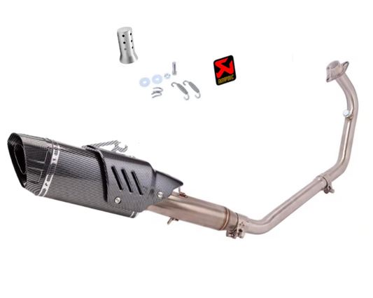 Gama completa de motociclos artesanais Honda CB125R (2021-2025) em aço inoxidável