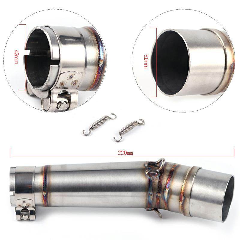Semicolector Honda NC 750 (2014-2025) Acero Inox