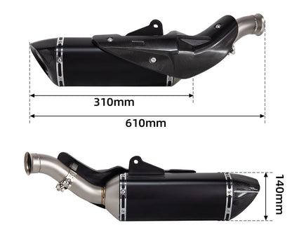 Secção final Slip-On para KTM Duke 790-890 (2018-2026) em aço inoxidável