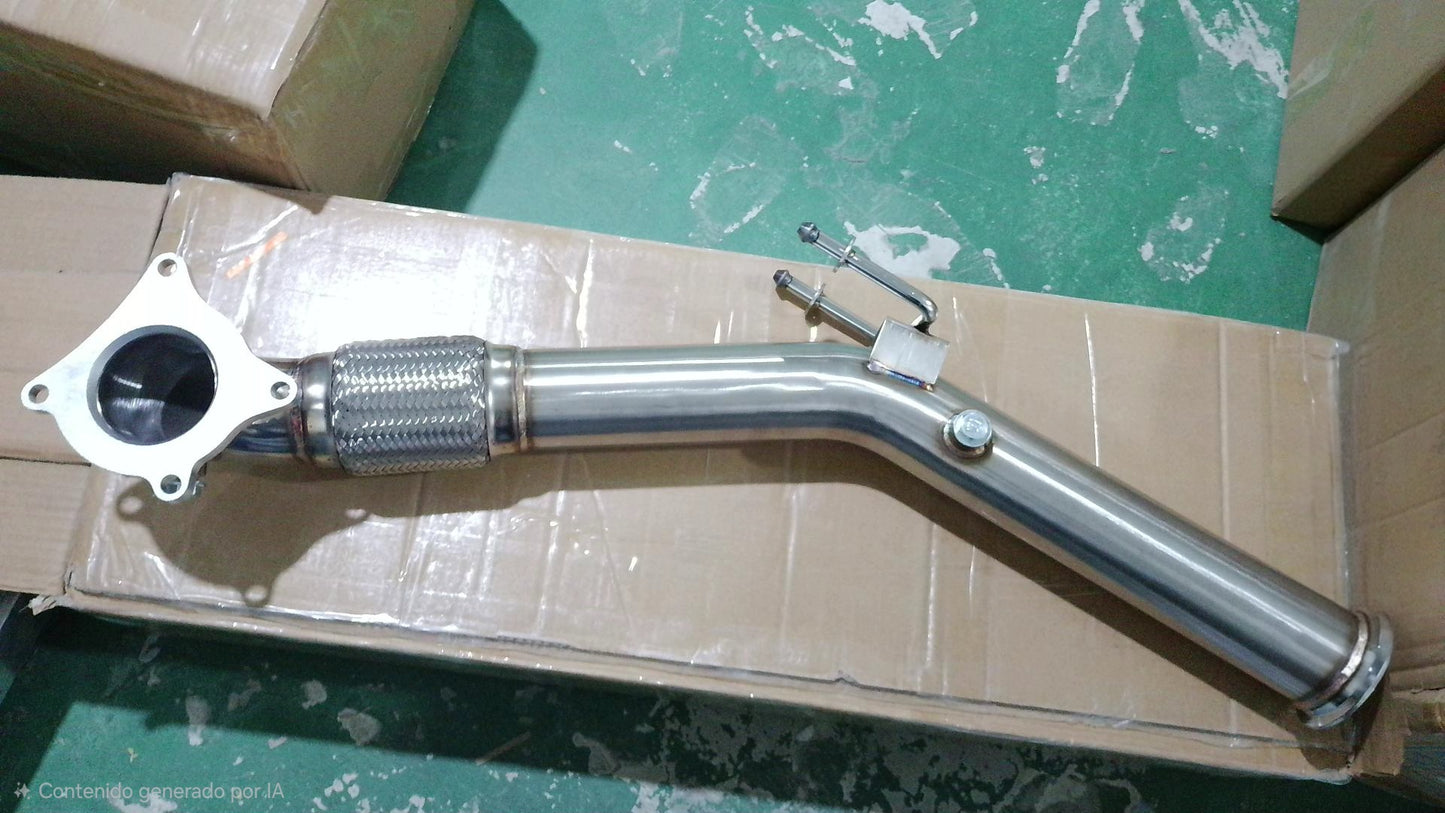 Downpipe Artesanal 3" Audi A3 8P / TT 8J / Golf 5 / 6 GTI TFSI Acero Inoxidable