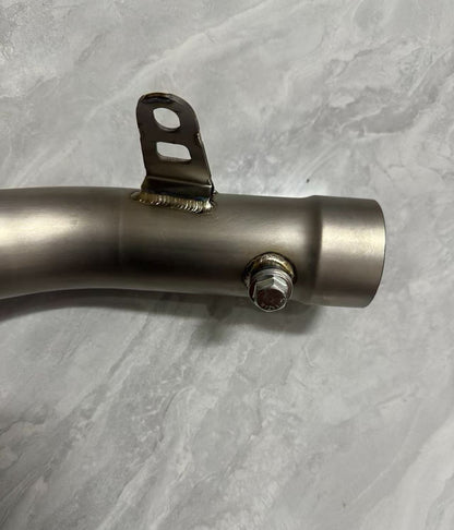 Handcrafted Catalytic Converter Delete Kawasaki ZX-6R (2024-2026) Stainless Steel