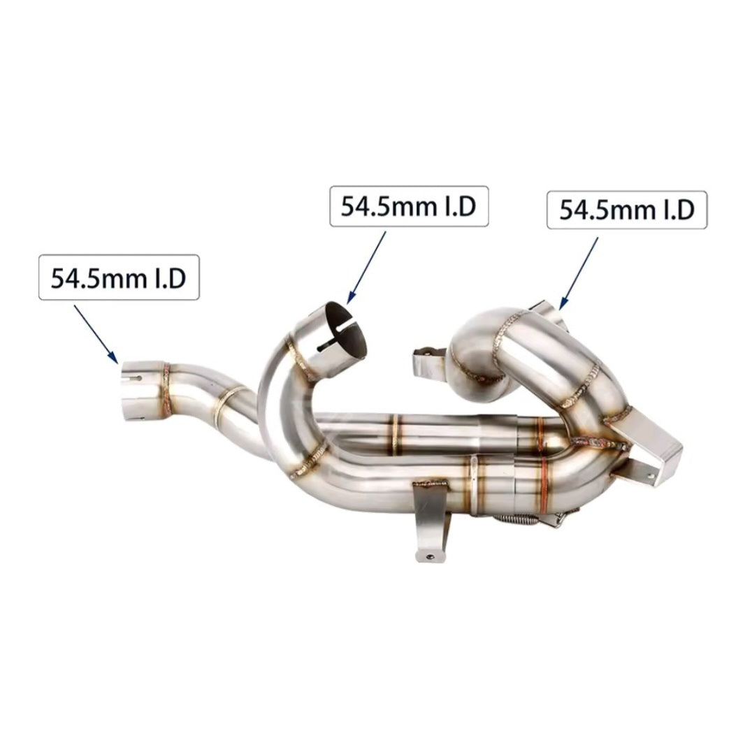 Ducati Multistrada V4-V4S (2021-2025) Handmade Catalytic Converter Stainless Steel