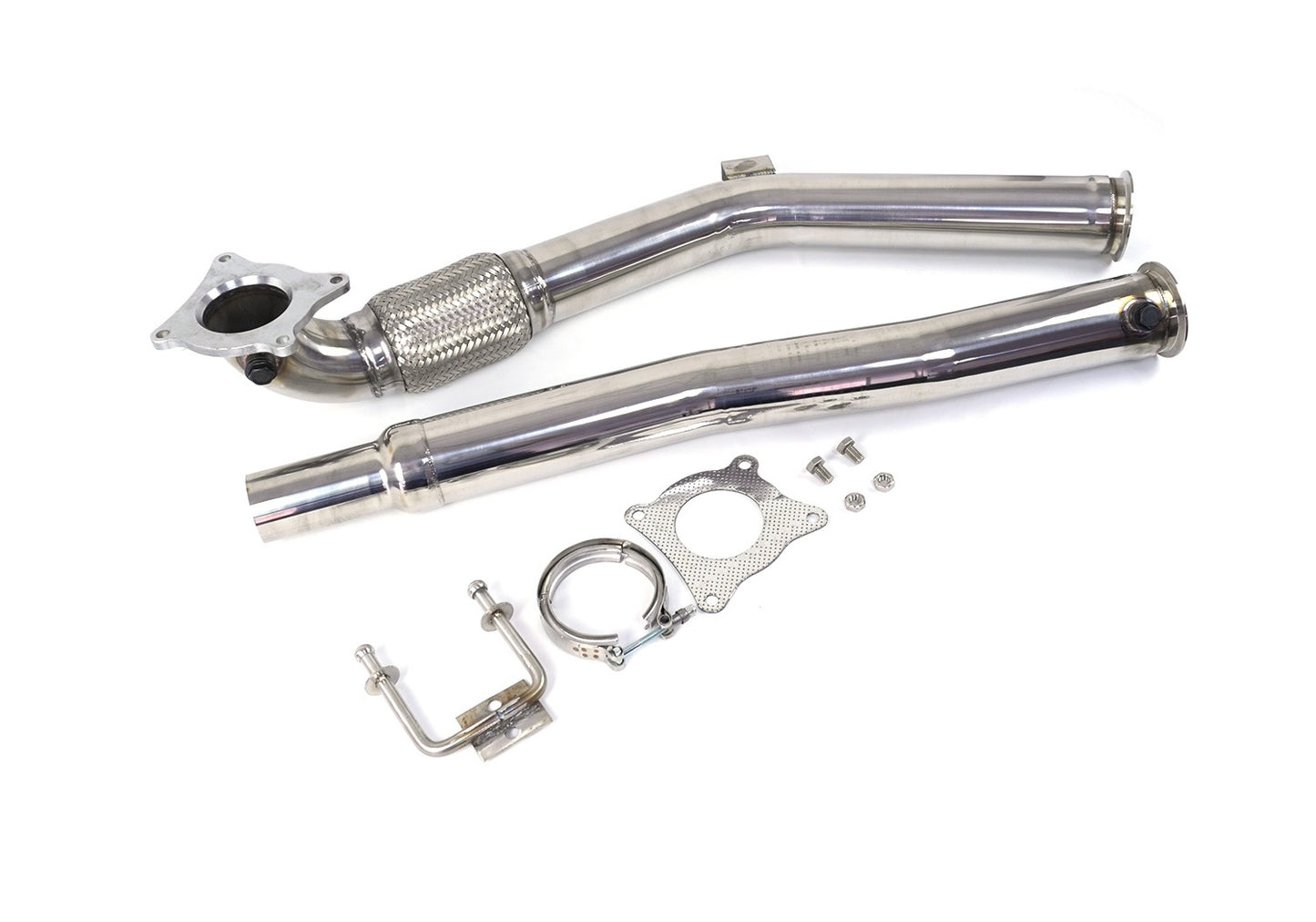 Downpipe Artesanal 3" Audi A3 8P / TT 8J / Golf 5 / 6 GTI TFSI Acero Inoxidable