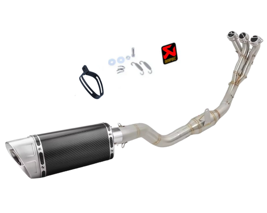 Línea Completa Artesanal Yamaha Tracer 9 (2021-2026) Acero Inoxidable Compatible con Caballete