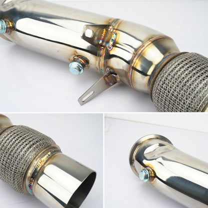 Handmade Downpipe BMW 1/2/3/4/6/7 Series B48 engine F/G chassis without DPF Stainless Steel
