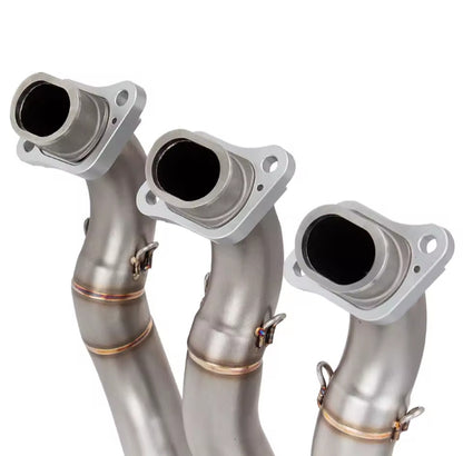 Coletores artesanais em aço inoxidável para Triumph Street Triple 660 (2017-2025)