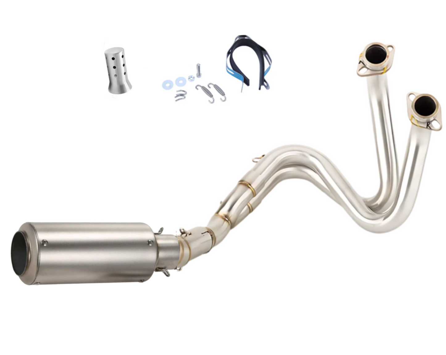 Línea Completa Artesanal Kawasaki Ninja 650/ Z650/ Versys 650 (2017-2023) Acero Inoxidable