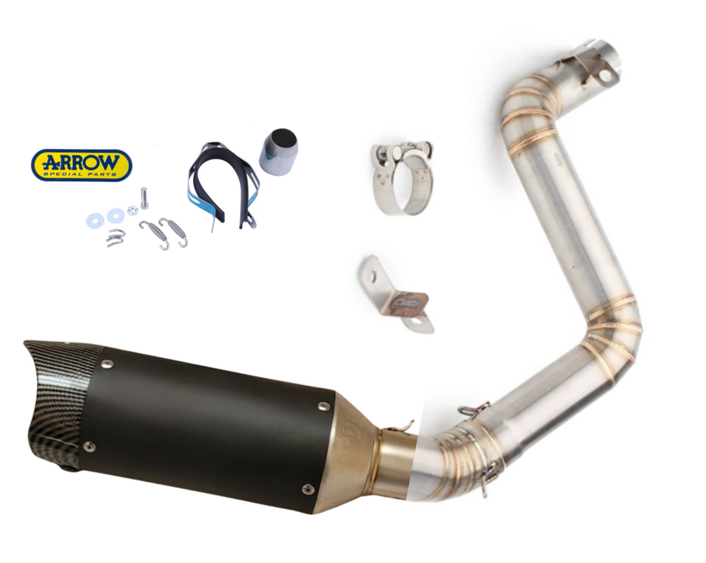 Handmade Exhaust Pipe KTM Duke/ RC 125-390 (2011-2016) Stainless Steel