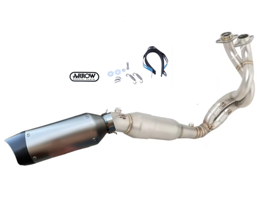 Linha completa artesanal em aço inoxidável para Kawasaki Ninja 650/ Z650/ Versys 650 (2023-2026)