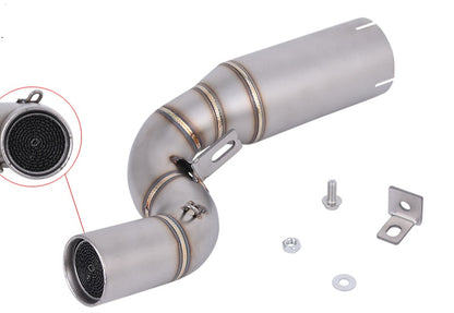 Handmade Catalytic Converter Delete Pipe KTM Duke/ RC/ Adventure 125 and 390 (2021-2026) Stainless Steel