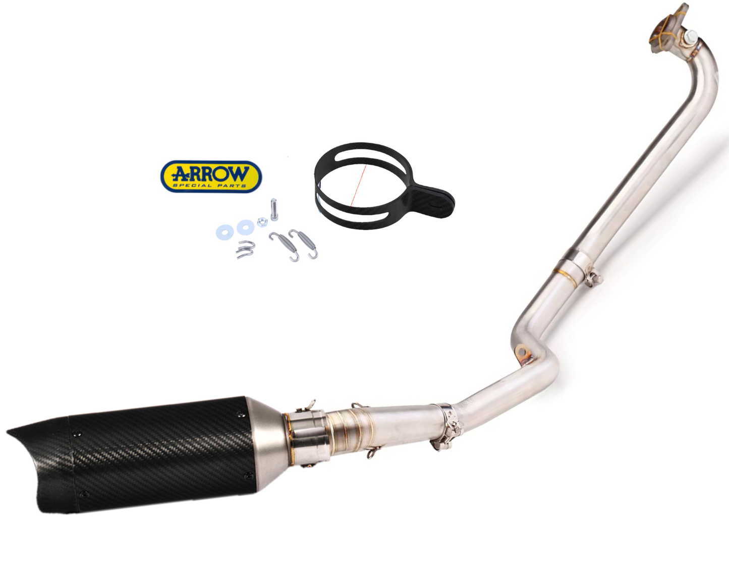 Línea Completa Artesanal Honda NC 700/750 S y X (2012-2020) Acero Inoxidable