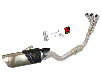 Línea Completa Artesanal Yamaha Tracer 9 (2021-2026) Acero Inoxidable Compatible con Caballete